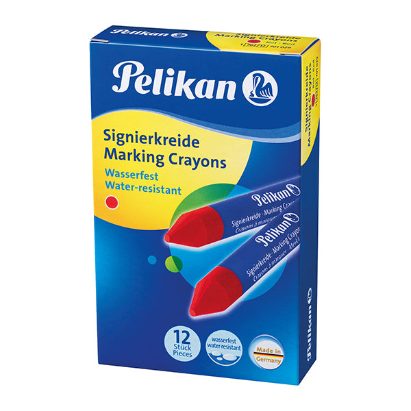 Pastello industriale 762 - rosso - Pelikan - scatola 12 pezzi