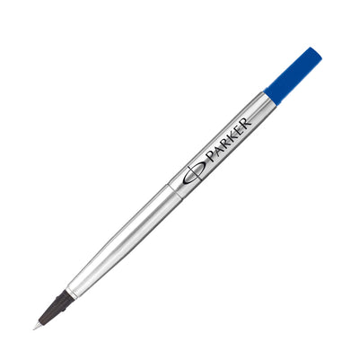 Refill roller Quink standard - punta fine  - metallo - blu - Parker