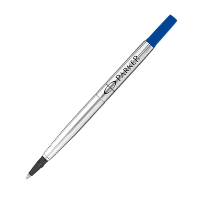 Refill roller Quink standard - punta media - metallo - blu - Parker