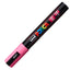 Marcatore a base d'acqua Uni Posca PC5M  - punta tonda media da 1,8mm a 2,5mm - rosa - Uni Mitsubishi