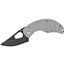 Fred Perrin Nano Titan FPNANO acciaio stonewashed – coltello miniatura vista frontale