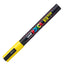Marcatore a base d'acqua Uni Posca PC3M  - punta fine da 0,9mm a 1,3mm - giallo - Uni Mitsubishi