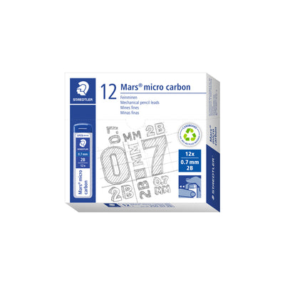 Astuccio 12 Mine Mars Micro - mina 0,7mm - gradazione 2B - Staedtler - conf. 12 astucci
