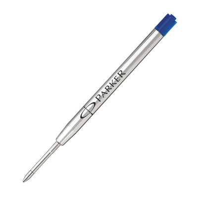 Refill sfera Quink standard - punta large - metallo - blu  - Parker