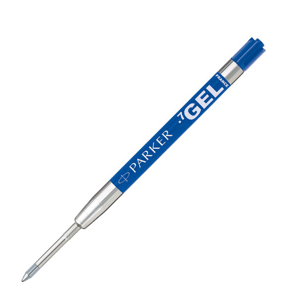 Refill sfera QuinkGel - punta media - metallo - blu - Parker
