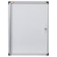 Bacheca per interni ultrapiatta - fondo in metallo magnetico bianco - 4 fogli A4 - verticale - Nobo