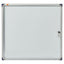 Bacheca per interni ultrapiatta - fondo in metallo magnetico bianco - 6 fogli A4 - orizzontale - Nobo