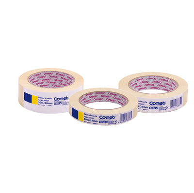 Nastro adesivo - 25 mm x 50 m - carta - beige - Comet