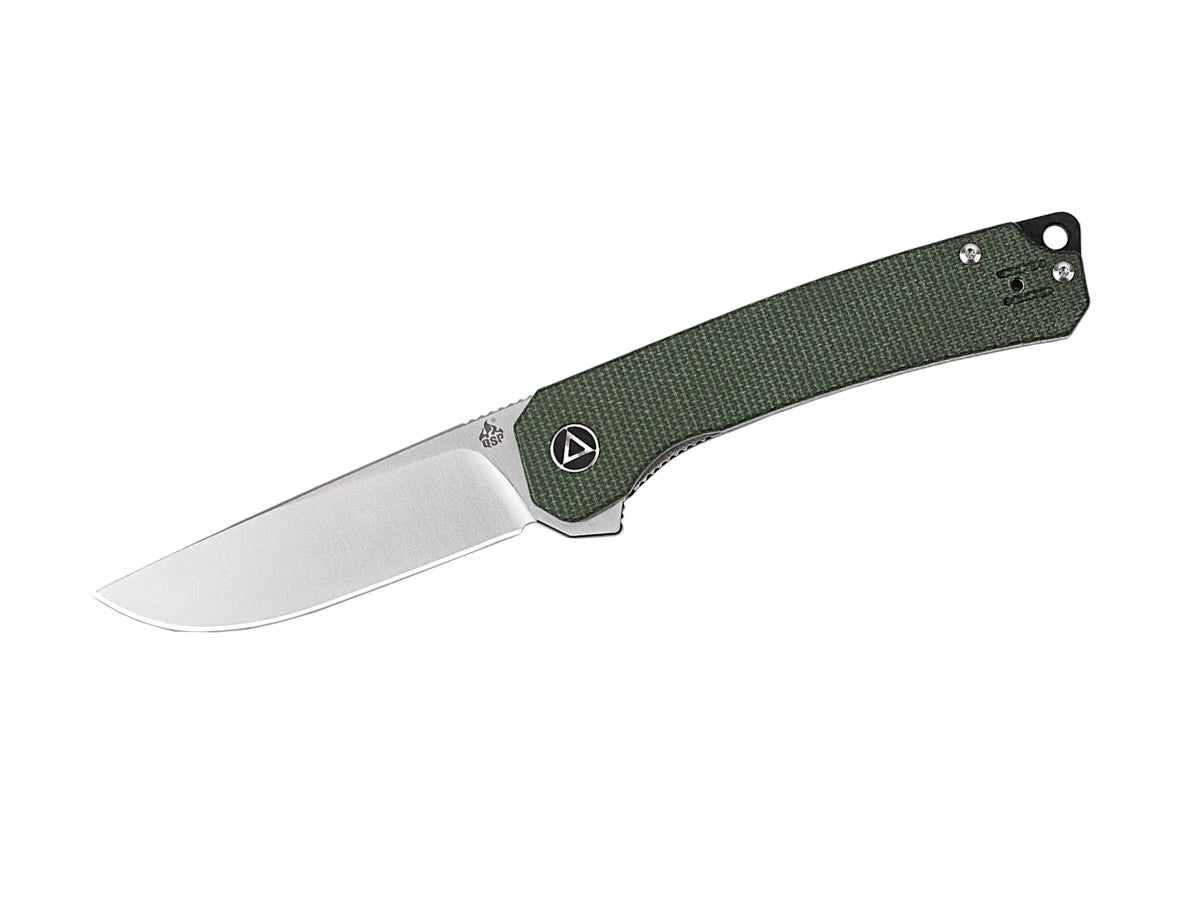 Coltello EDC QSP Osprey Micarta 14C28N satin verde QS139-C