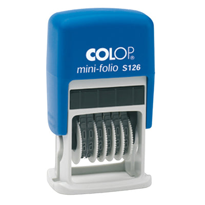 Timbro Mini Folio S126 Numeratore - 6 colonne 3,8 mm - autoinchiostrante - Colop