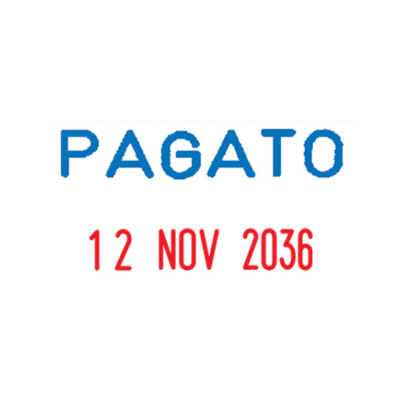 Timbro Mini Dater S160/L1 Datario + PAGATO - 4 mm - autoinchiostrante - Colop