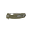 Honey Badger Tanto Medium HB1333 verde, dettaglio manico FRN e flipper