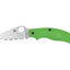 Spyderco UK PENKNIFE SALT GREEN SERRATED C94SGR