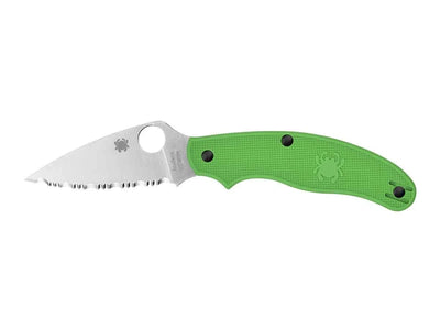 Spyderco UK PENKNIFE SALT GREEN SERRATED C94SGR