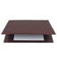 Sottomani doppio in similpelle - marrone scuro - 48 x 32cm - City Time