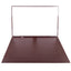 Sottomani doppio in similpelle - marrone scuro - 48 x 32cm - City Time