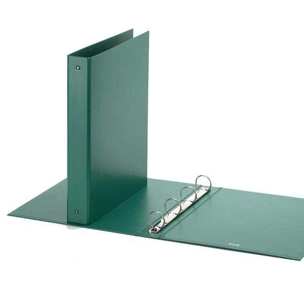 Raccoglitore Europa - 22 x 30 cm - 4 anelli tondi 30 mm - dorso 4 cm - verde - Favorit