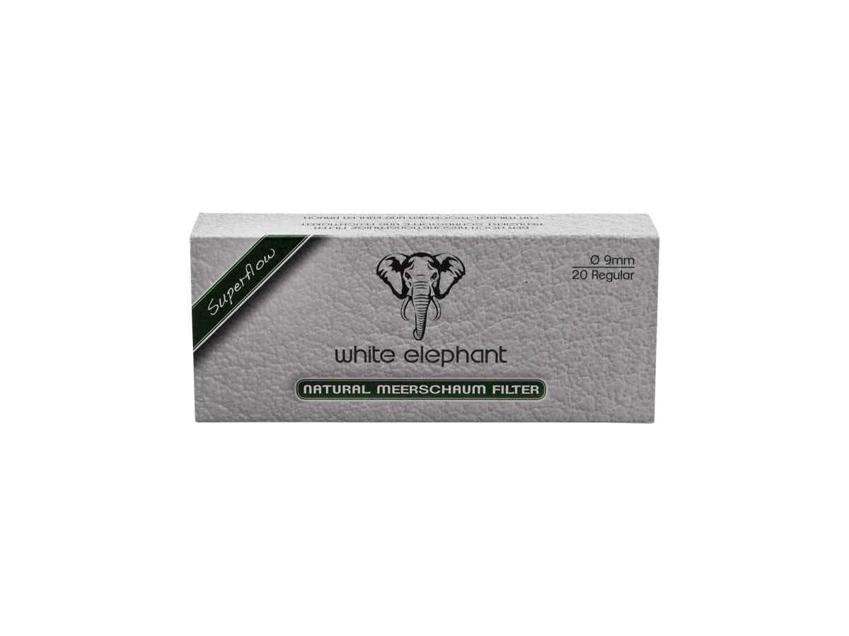 White Elephant FILTRO x PIPA SEPIOLITE NATURALE 9 mm 20 pz (20201)
