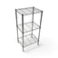 Metallika Scaffale Modulare in Acciaio Cromato 60 × 45 × H 122 cm, 3 Ripiani