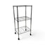 Metallika Scaffale Modulare in Acciaio Cromato 60 × 45 × H 122 cm, 3 Ripiani