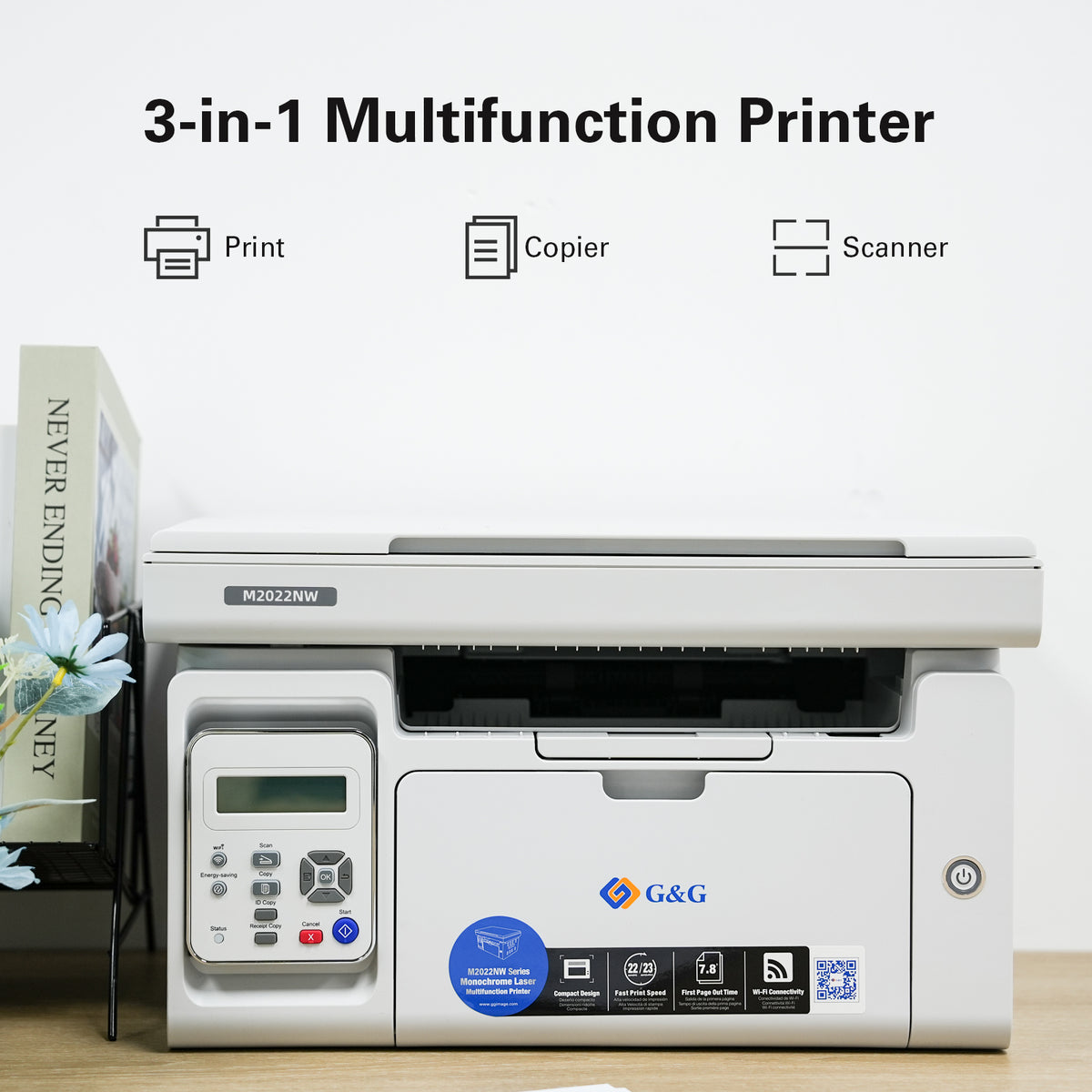 G&G M2022NW Multifunzione A4 22ppm Wi-Fi Flatbed