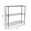 Metallika Scaffale Modulare in Acciaio Cromato 122 × 35 × H 122 cm, 3 Ripiani
