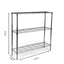Metallika Scaffale Modulare in Acciaio Cromato 122 × 45 × H 122 cm, 3 Ripiani