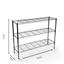 Metallika Scaffale Modulare in Acciaio Cromato 122 × 35 × H 92 cm, 3 Ripiani