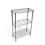 Metallika Scaffale Modulare in Acciaio Cromato 90 × 45 × H 122 cm, 3 Ripiani