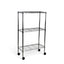 Metallika Scaffale Modulare in Acciaio Cromato 90 × 45 × H 122 cm, 3 Ripiani
