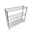 Metallika Scaffale Modulare in Acciaio Cromato 122 × 35 × H 122 cm, 3 Ripiani