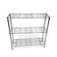 Metallika Scaffale Modulare in Acciaio Cromato 122 × 35 × H 122 cm, 3 Ripiani