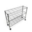Metallika Scaffale Modulare in Acciaio Cromato 122 × 35 × H 82 cm, 3 Ripiani