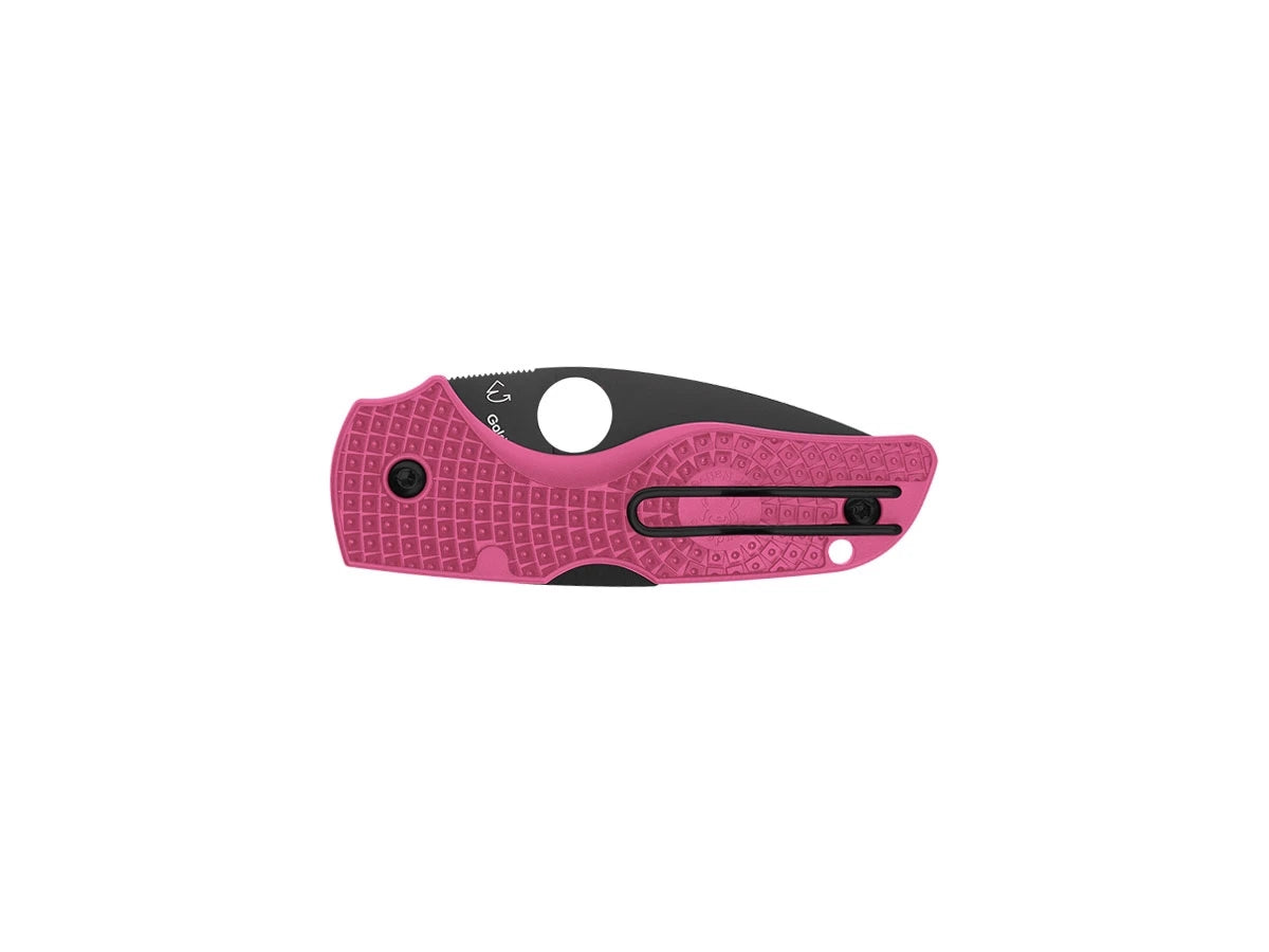 Spyderco LIL' NATIVE FRN PINK PLAIN BLACK BLADE C230PPNBK