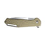 Ka-Bar Jarosz Spear Point 7509 dettaglio lama AUS-8A spear point G-10 titanio Flipper