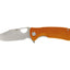 Honey Badger Clip Point Large FRN arancione HB4068, lama 8Cr13MoV falso filo Bowie