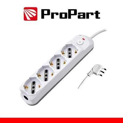 Multipresa 4pos bipasso/schuko + interrutt nuovo modello spina 16A