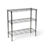 Metallika Scaffale Modulare in Acciaio Cromato 90 × 45 × H 102 cm, 3 Ripiani