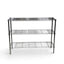 Metallika Scaffale Modulare in Acciaio Cromato 122 × 45 × H 102 cm, 3 Ripiani