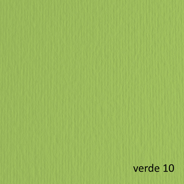 Cartoncino Elle Erre - 70 x 100 cm - 220 gr - verde pisello 110 - Fabriano - blister 10 fogli
