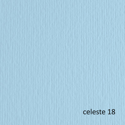 Cartoncino Elle Erre - 70 x 100 cm - 220 gr - celeste 118 - Fabriano - blister 10 fogli