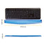 Poggiapolsi da tastiera - gel - blu trasparente - Fellowes