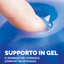 Poggiapolsi da tastiera - gel - blu trasparente - Fellowes