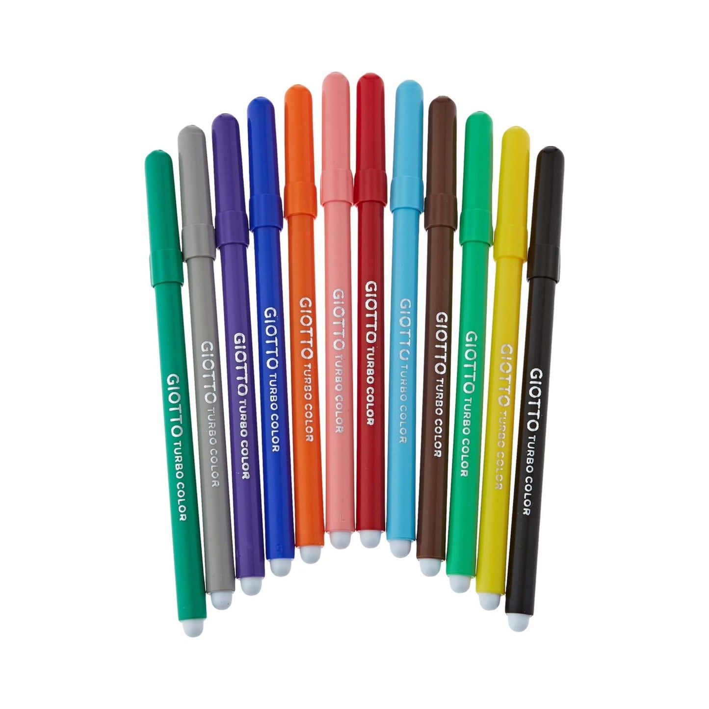 Pennarelli Turbo Color - punta ø2,8mm - colori assortiti - Giotto - barattolo 96 pezzi