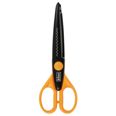 Forbice Snippy Zig Zag - 17 cm - lama acciaio - colori assortiti - Lebez