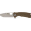 Honey Badger Tanto Medium FRN tan HB1332, lama 8Cr13MoV tanto punta robusta