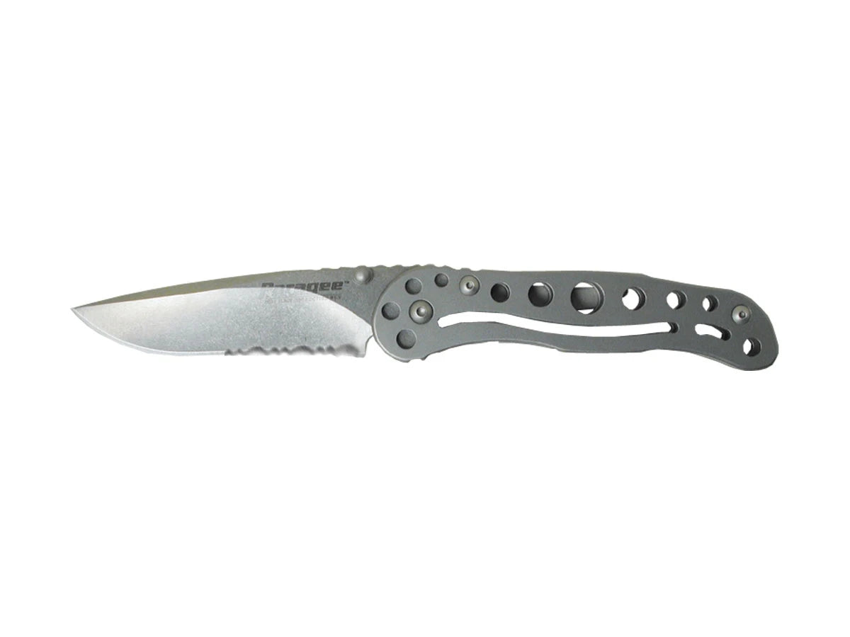 Outdoor Edge Paragee Plain acciaio AUS-8A Stonewash manico 420J2 lama 7,6 cm totale 17,8 cm Frame Lock Darrel Ralph
