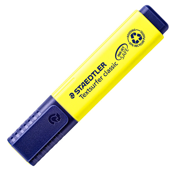 Evidenziatore Textsurfer Classic - punta a scalpello - tratto 1,0-5,0mm - giallo  - Staedtler