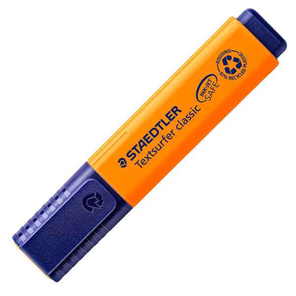 Evidenziatore Textsurfer Classic - punta a scalpello -  tratto 1,0mm-5,0mm - arancio  - Staedtler