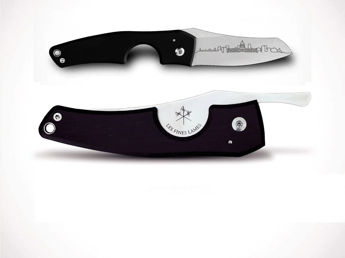 Les Fines Lames TAGLIASIGARI LE PETIT SKYLINES-HAVANA ANODIZED BLACK